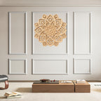 Wall Art - Unpainted White Wood Floral