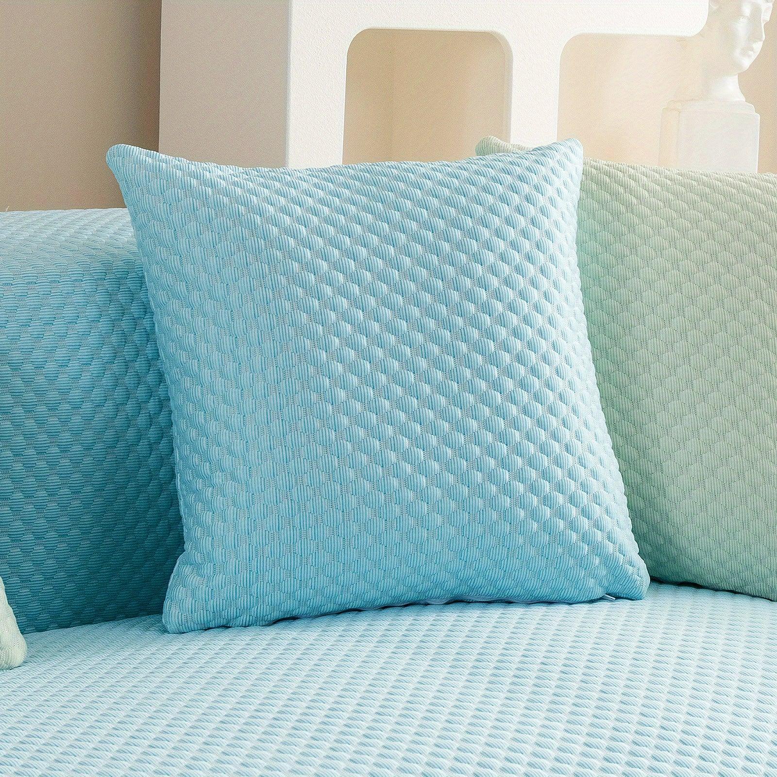 Breathable Ice Silk Light Gray Couch Cover - Cooling & Anti-Scratch topspet