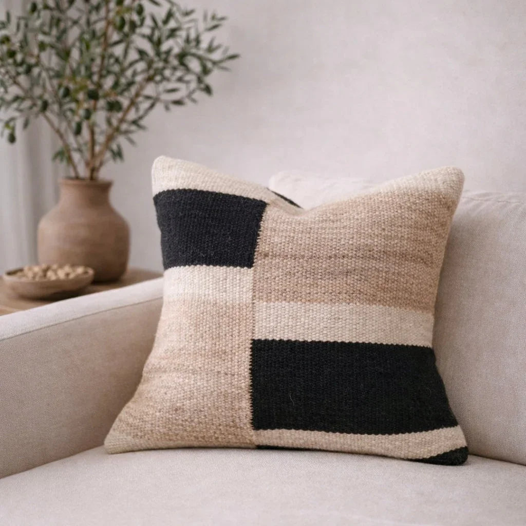 Calabasas Pillow Cover – Soft Neutral Minimalist Throw Pillow