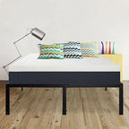 California King Heavy Duty 18-inch High Rise Metal Platform Bed Frame