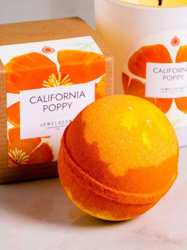 California Poppy 10oz Jewelry Bath Bomb JewelScent