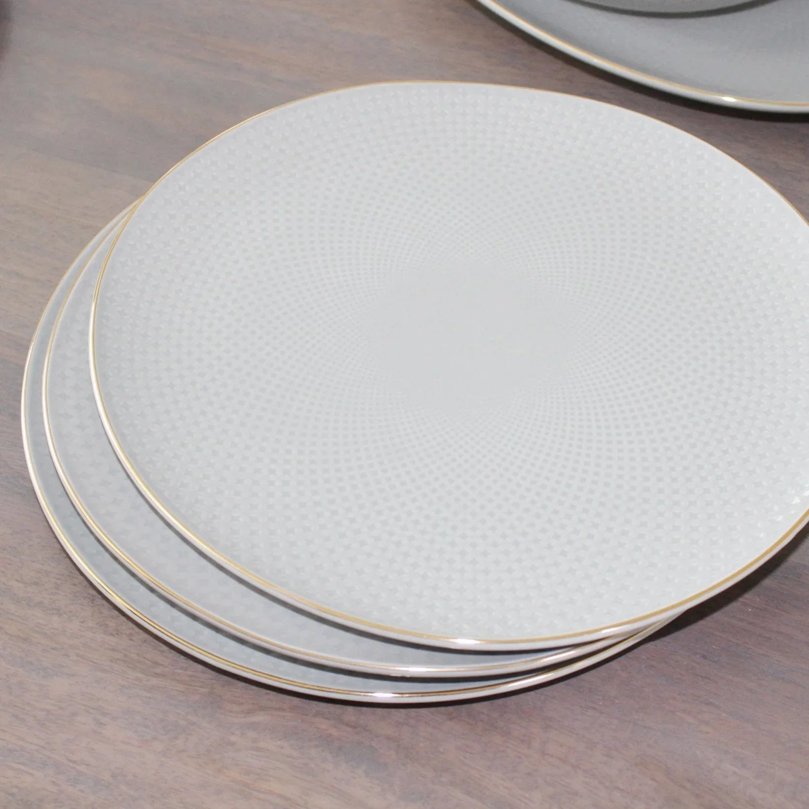 Camille Bone China Dinnerware Set - French Gray - House Of Avana