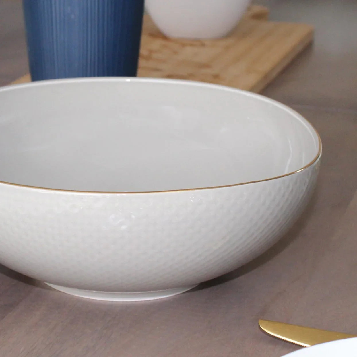 Camille Bone China Large Serving Bowl - House Of Avana