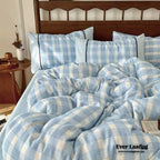 Camille French Stripe Bedding Set / Brown Ever Lasting