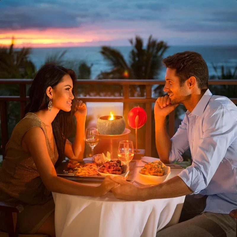 Natural Coconut Shell Candle - Tropical Beach Scented Soy Wax Candle in Coconut Bowl Holder, 3.94"x2.76"... - House Of Avana