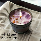 [aesthetic Lavender Candle] S Lavender Candle - Aesthetic Fragrance, Cute Purple Embedded Crystal &... - House Of Avana