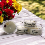 Sunshower Mist, Premium Coconut-soy Wax Tea Light Crystal Candle, 1oz - House Of Avana