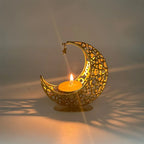 Candle Holder - Decorative Metal Gold