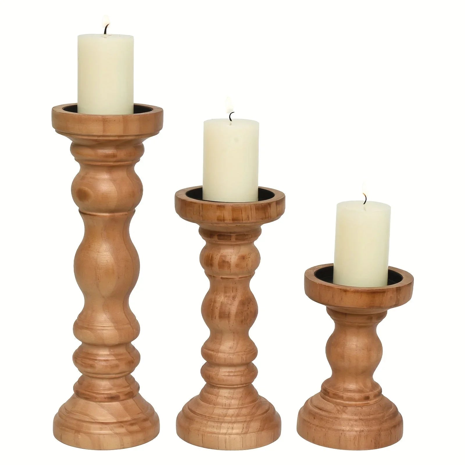Farmhouse Pillar Candle Holder Set - House Of Avana