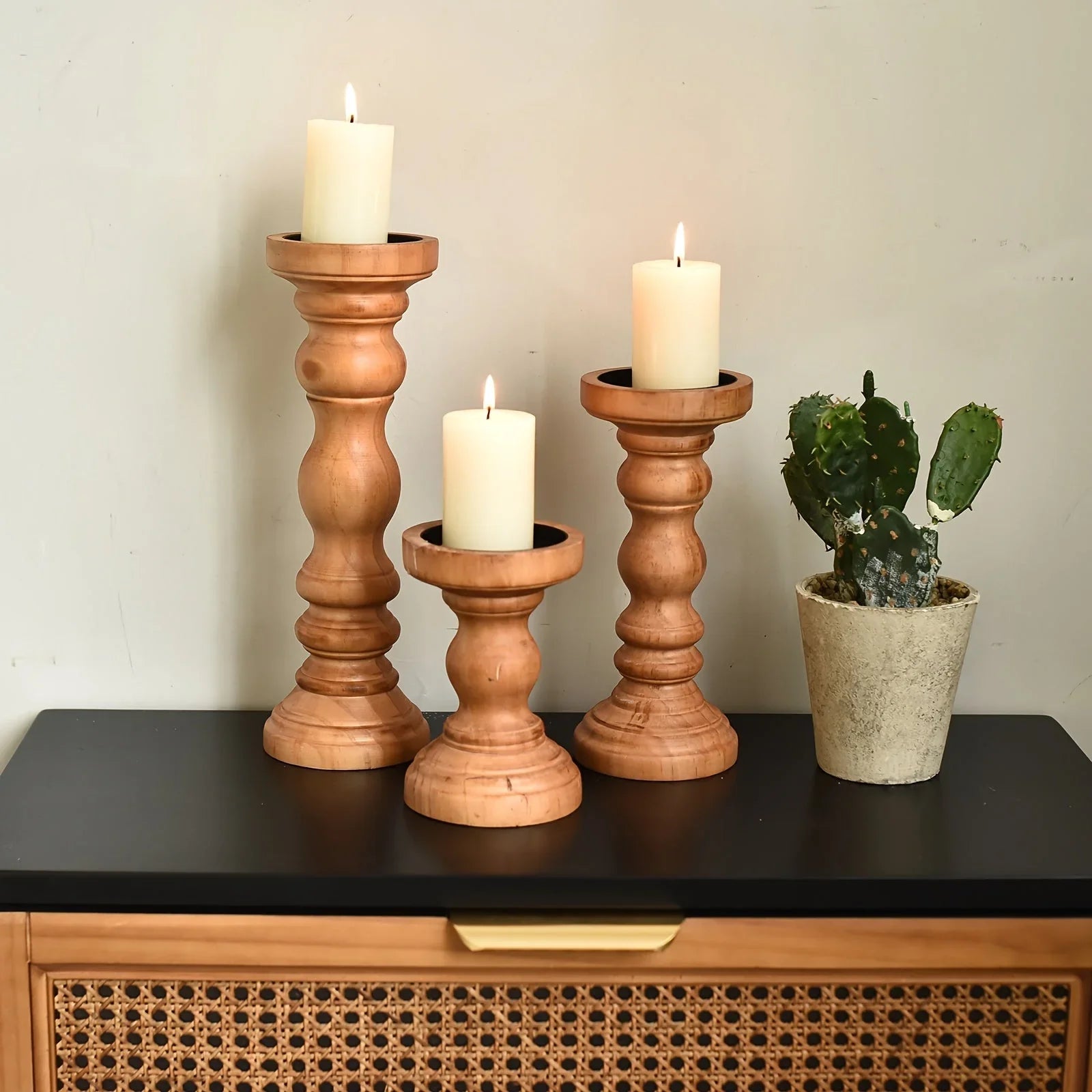 Farmhouse Pillar Candle Holder Set - House Of Avana