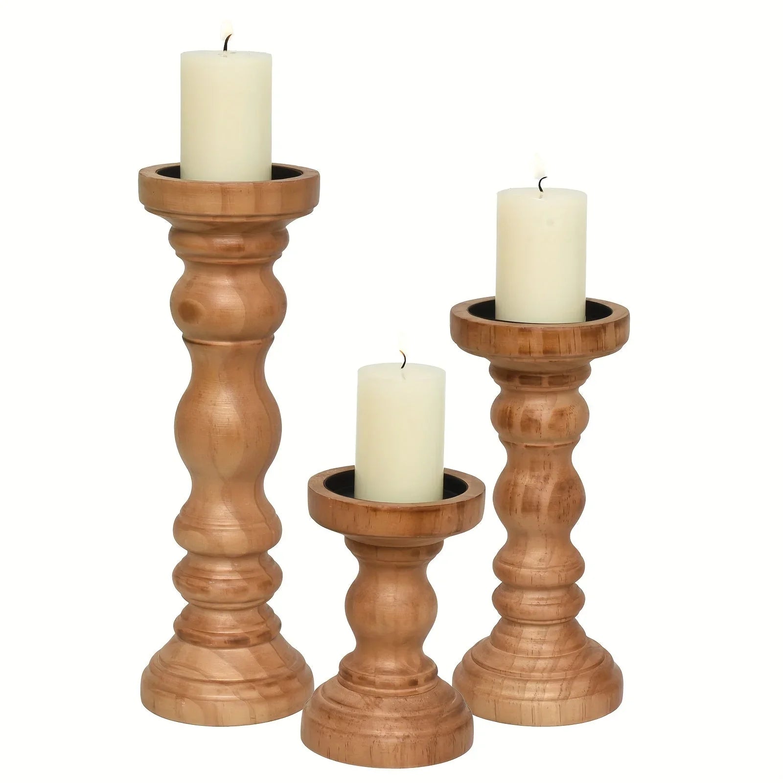 Farmhouse Pillar Candle Holder Set - House Of Avana