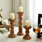 Farmhouse Pillar Candle Holder Set - House Of Avana