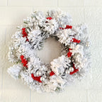 Plastic Christmas Wreath Candle Holder with Holly and Berries, product packaging - House Of Avana
