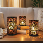 Candle Holders - Decorative Iron Set