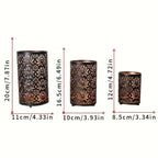 Candle Holders - Decorative Iron Set