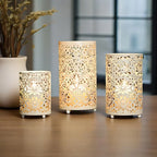 Candle Holders - Decorative Iron Set
