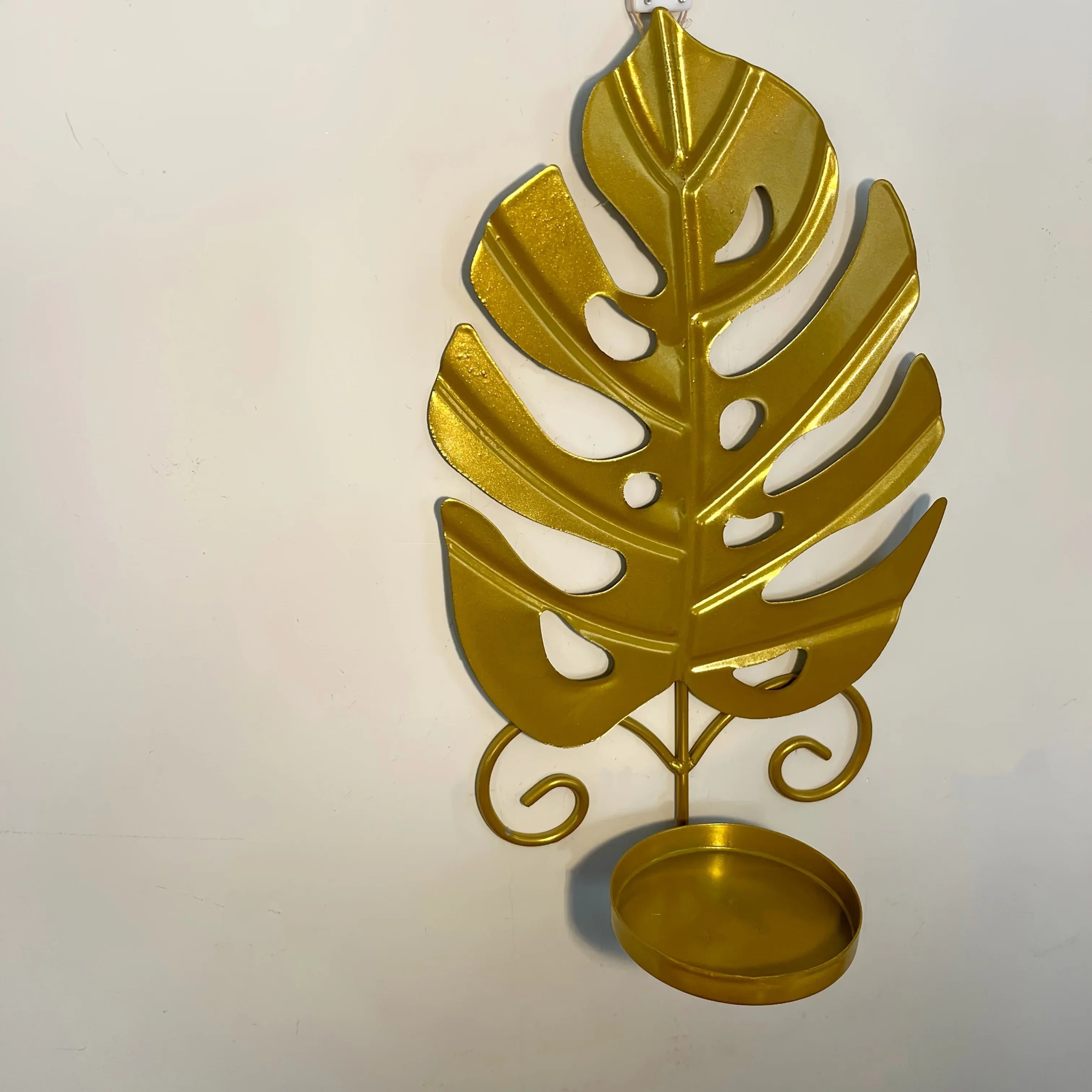 Candle Holders - Elegant Metal Set, top view - House Of Avana