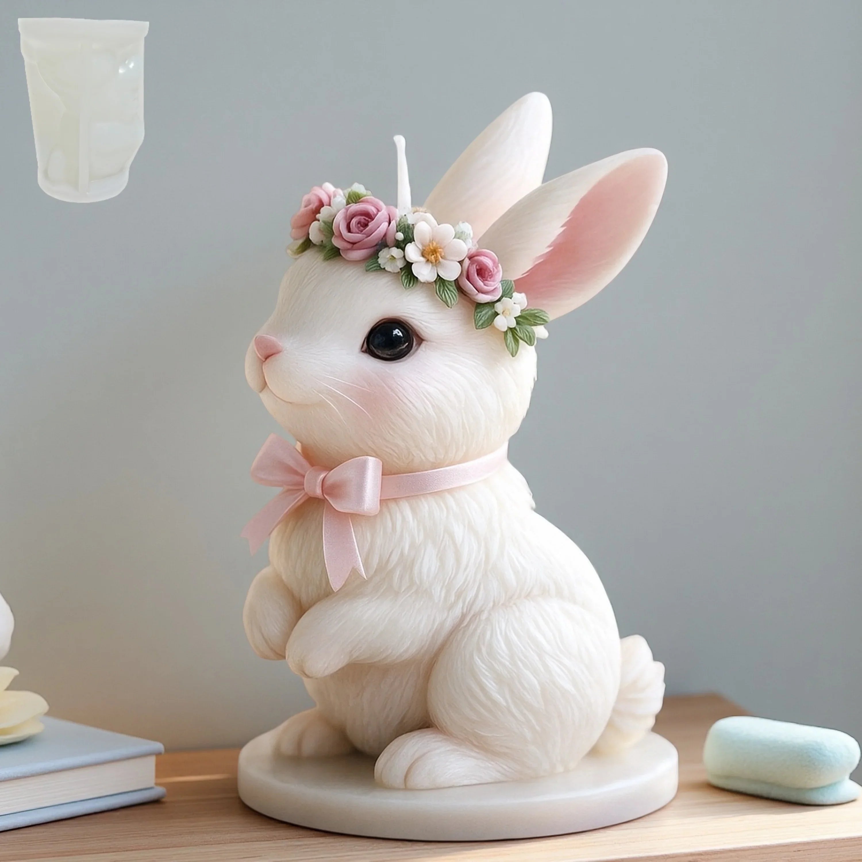 Candle Mold - Reusable Silicone Bunny