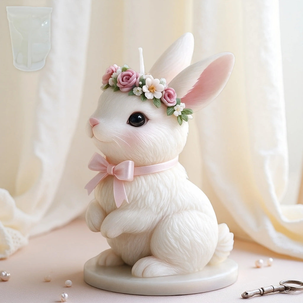 Candle Mold - Reusable Silicone Bunny