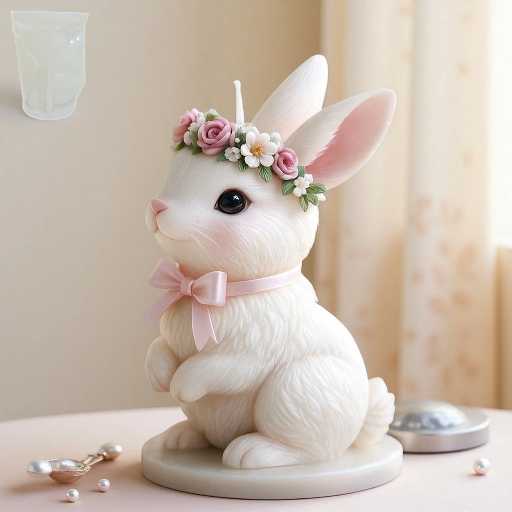Candle Mold - Reusable Silicone Bunny