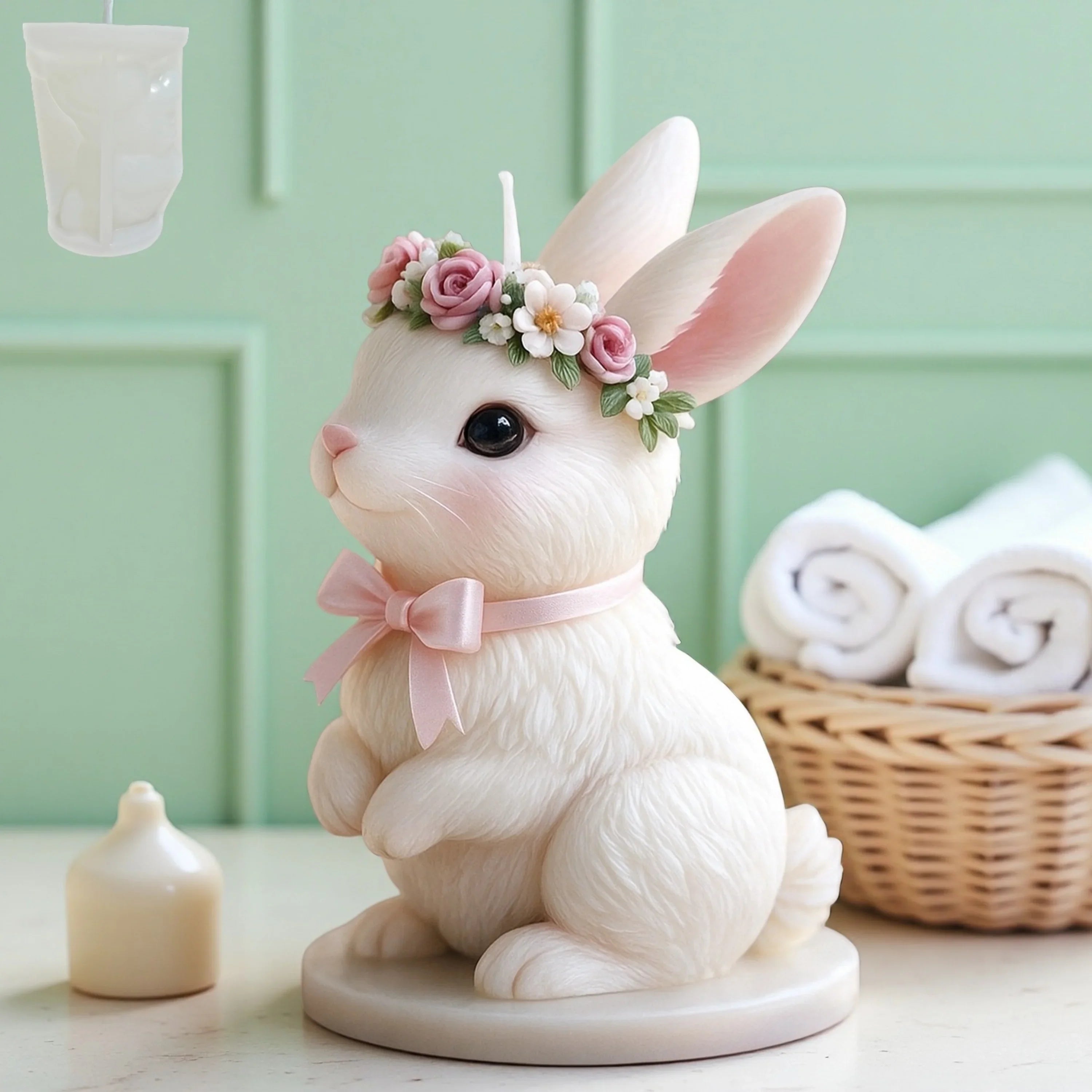 Candle Mold - Reusable Silicone Bunny