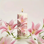 Candle Mold - Tulip Shaped White, front view - House Of Avana [[SKU:HOA-CAN-013]]