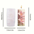 Candle Mold - Tulip Shaped White, angled view - House Of Avana