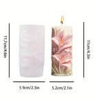 Candle Mold - Tulip Shaped White, angled view - House Of Avana [[SKU:HOA-CAN-013]]