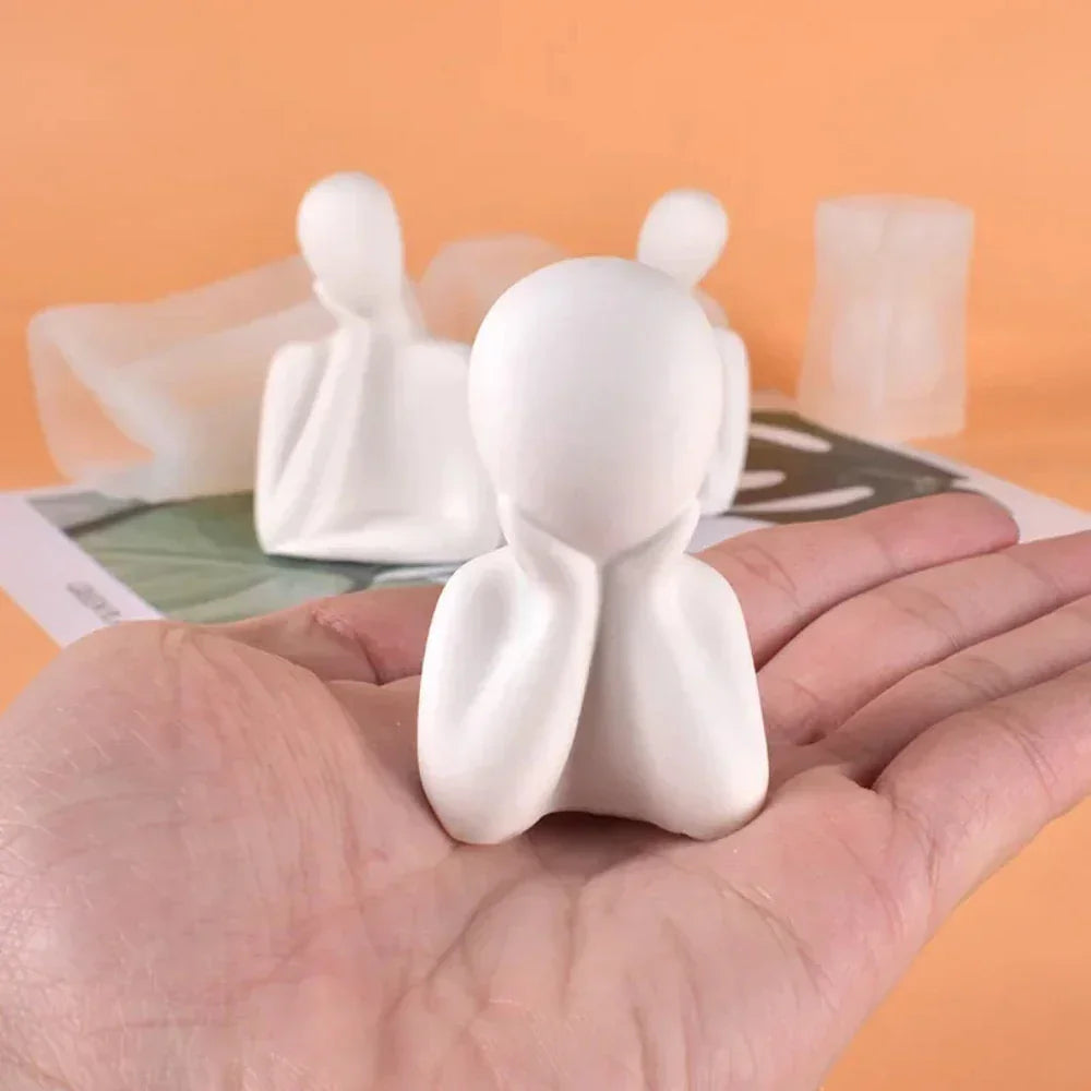 Artistic Family Abstract Body Silicone Candle Molds - House Of Avana