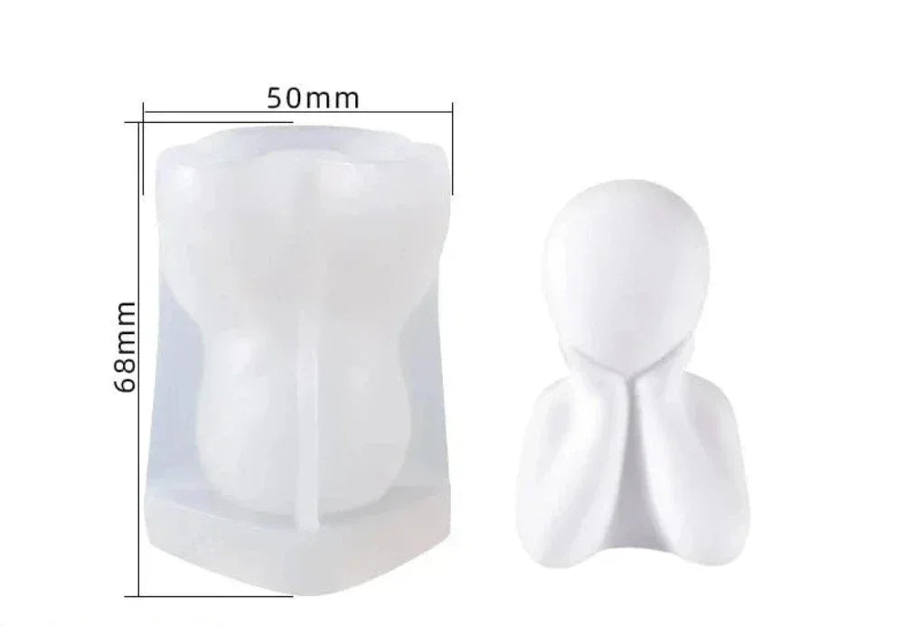 Artistic Family Abstract Body Silicone Candle Molds - House Of Avana