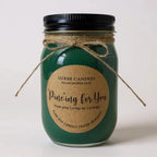 "pine"ing for You Candle | Organic Soy Candle, angled view - House Of Avana