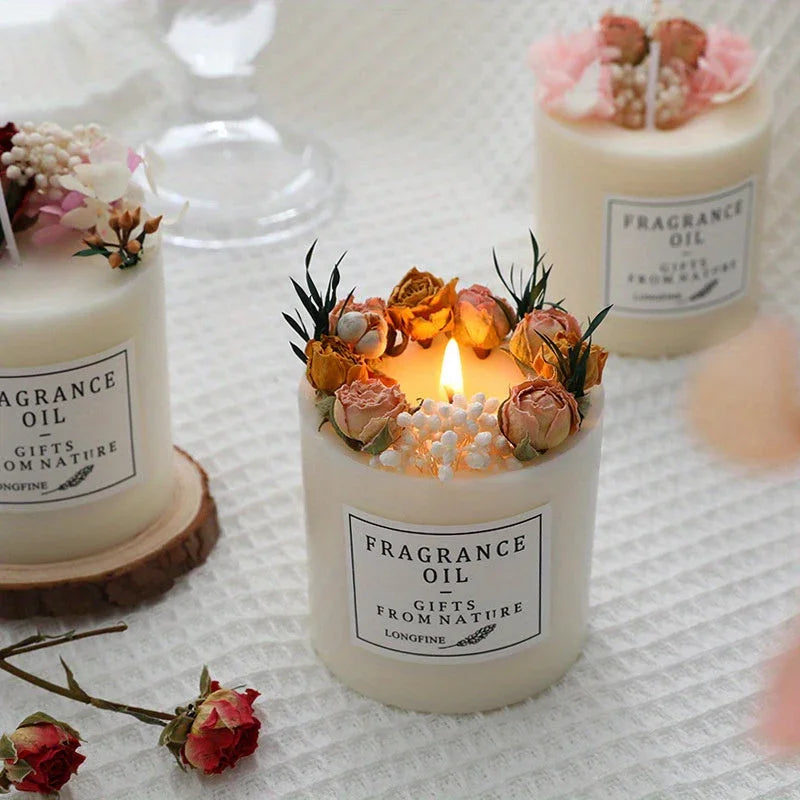 Candles for Home Scented, 8oz Home Fragrance Eternal Flower Scented Candles Gifts Set for Women, Girls,... - House Of Avana [[SKU:HOA-XMS-003]]