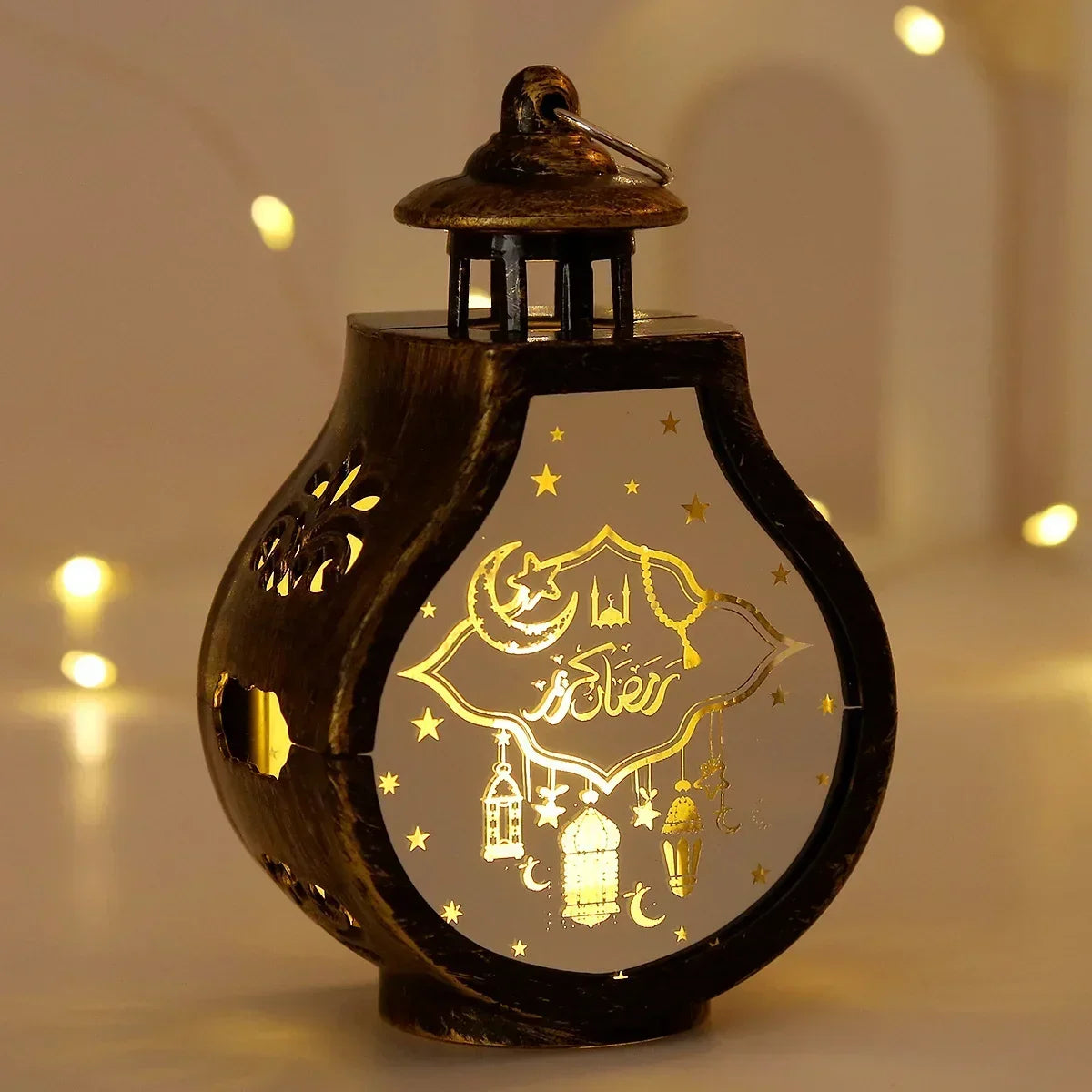 Candlestick - LED Star Moon Style White