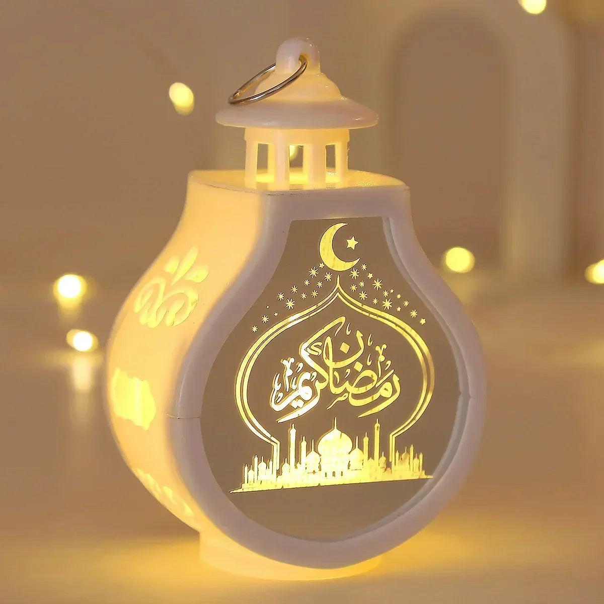 Candlestick - LED Star Moon Style White