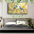 Wooden Framed Canvas Painting Artwork Very Suitable for Office Corridor Home Living Room Decoration Two... - House Of Avana