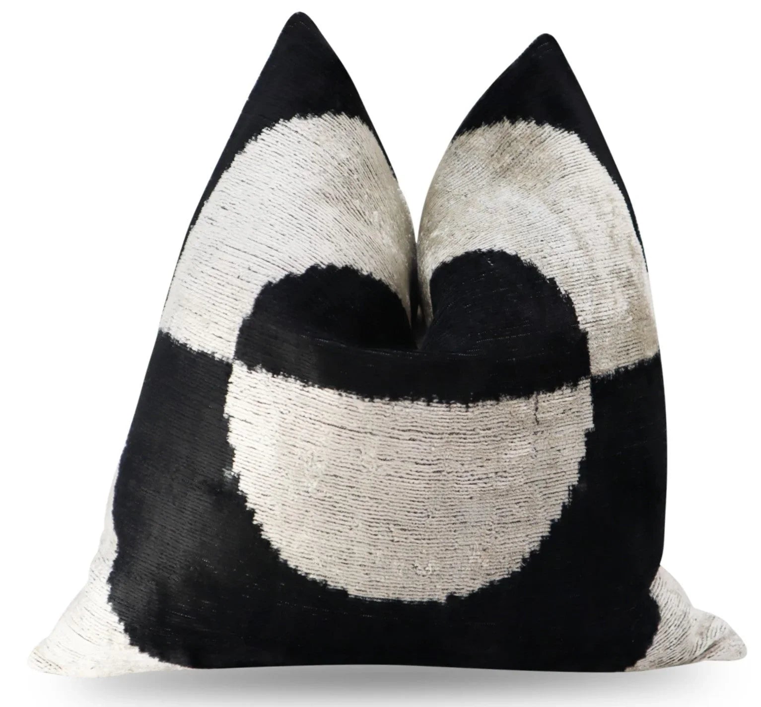 Canvello Abstract Black White  Pillows With Luxury Decorative Cover - 16x16 in Canvello