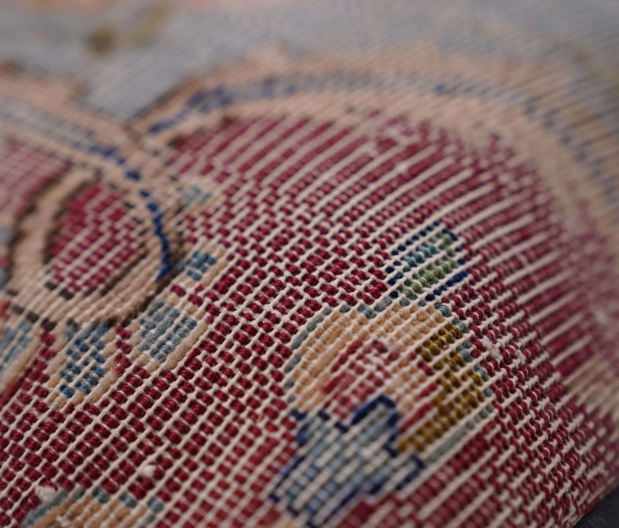 Canvello Antique Handmade Kerman Rug Pillow - 18"x18" Canvello