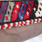 Canvello Antique Handmade Rug Red Cushion - 14"x14" Canvello