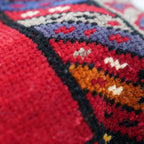 Canvello Antique Handmade Rug Red Cushion - 14"x14" Canvello