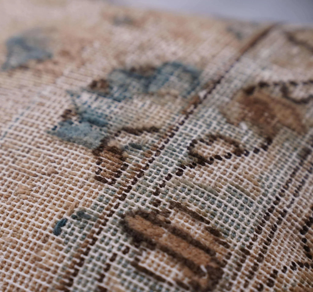 Canvello Antique Rug Brown Cushions For Sofa - 16"x16" Canvello