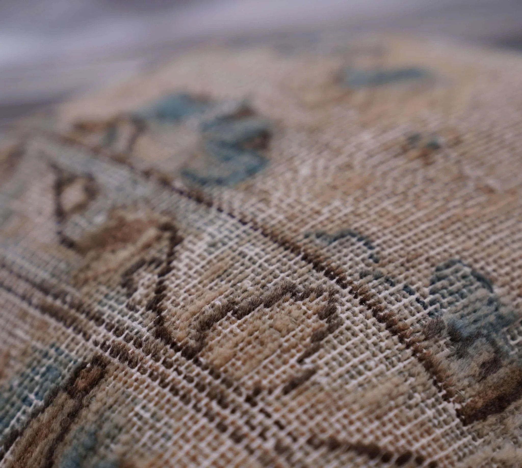 Canvello Antique Rug Brown Cushions For Sofa - 16"x16" Canvello