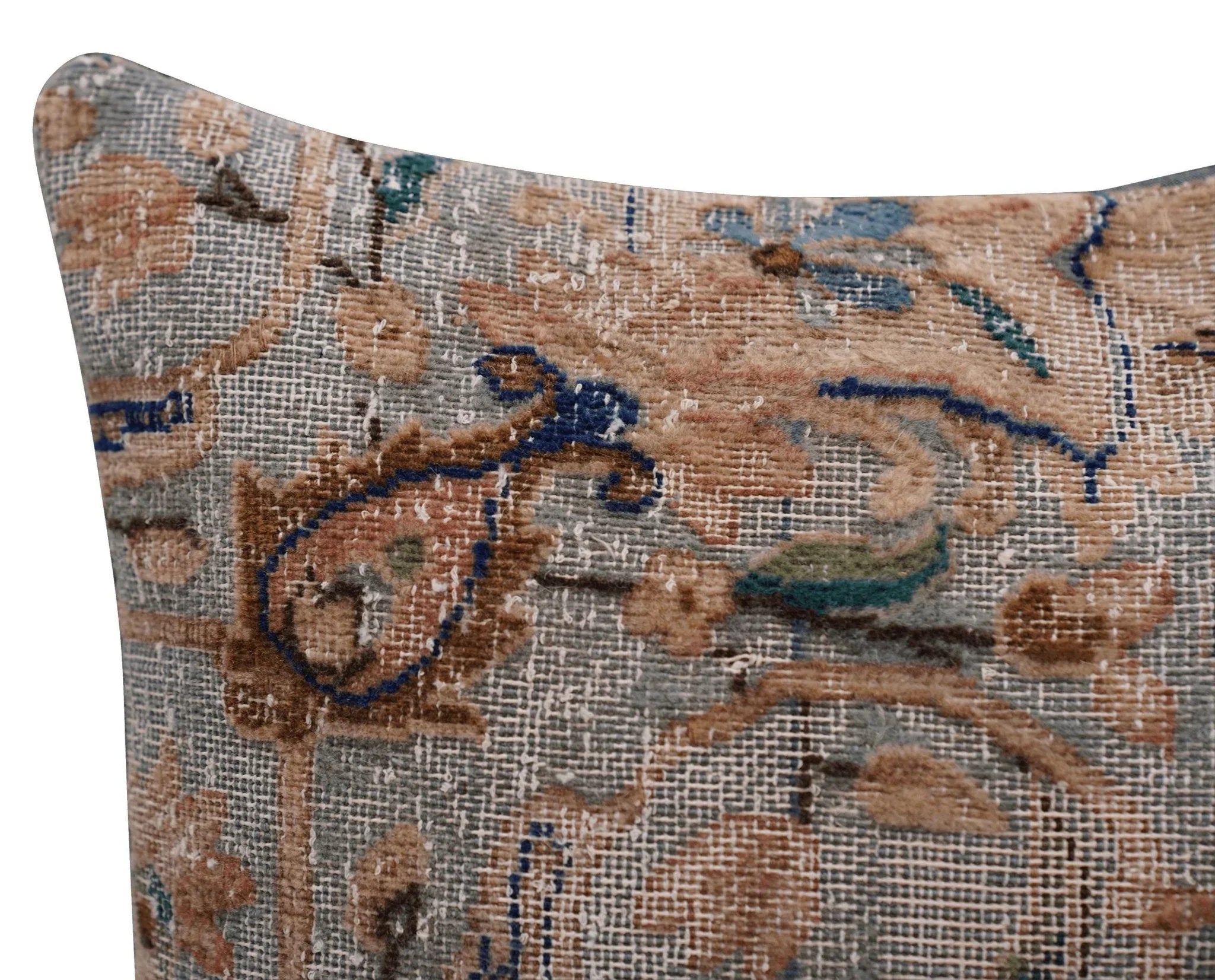 Canvello Antique Rug Light Brown Pillows - 16"x16" Canvello