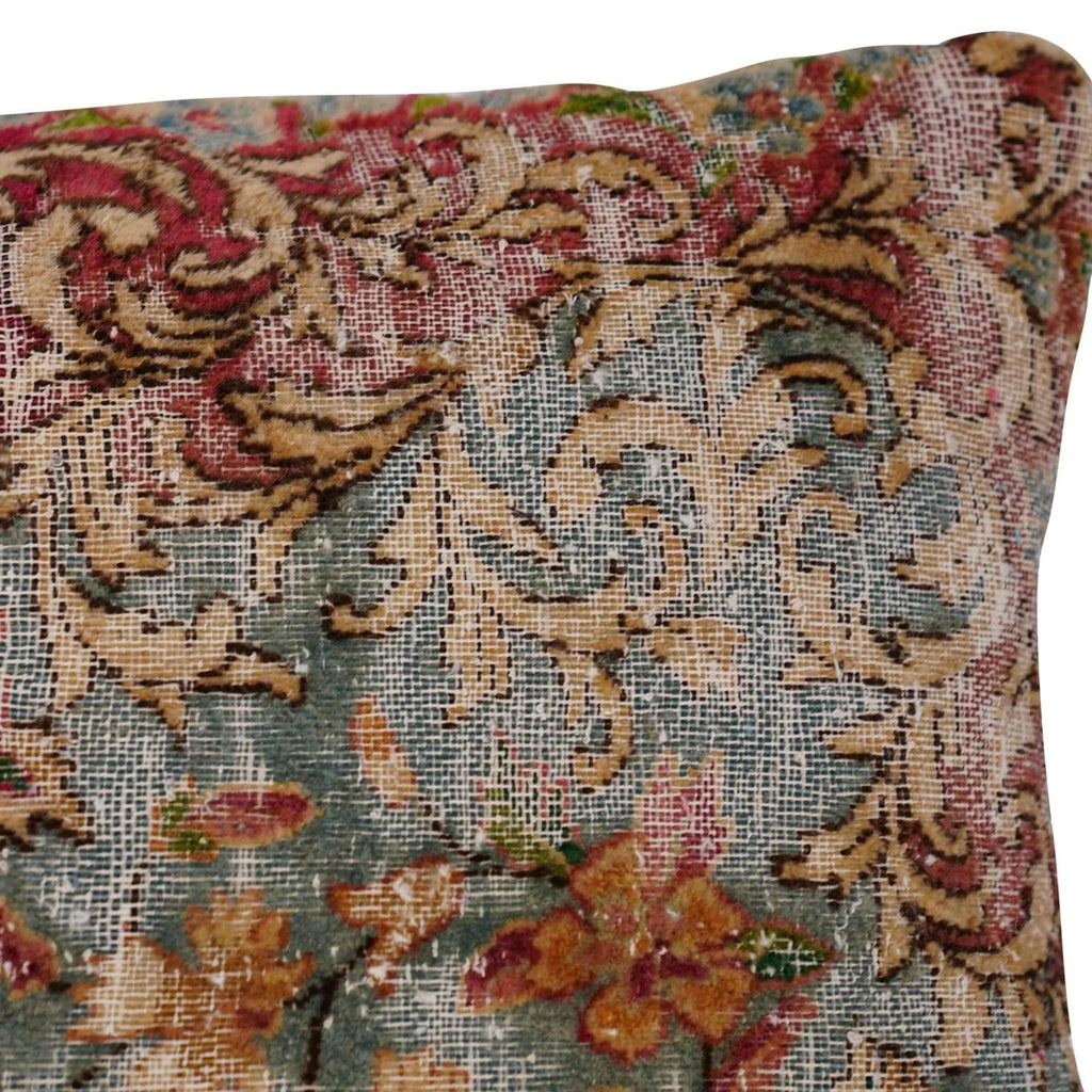 Canvello Antique Rug Organic Wool Pillow - 16"x24" Canvello