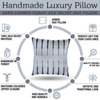 Canvello Black And White Pillows For Couch | 16x16 inch Canvello