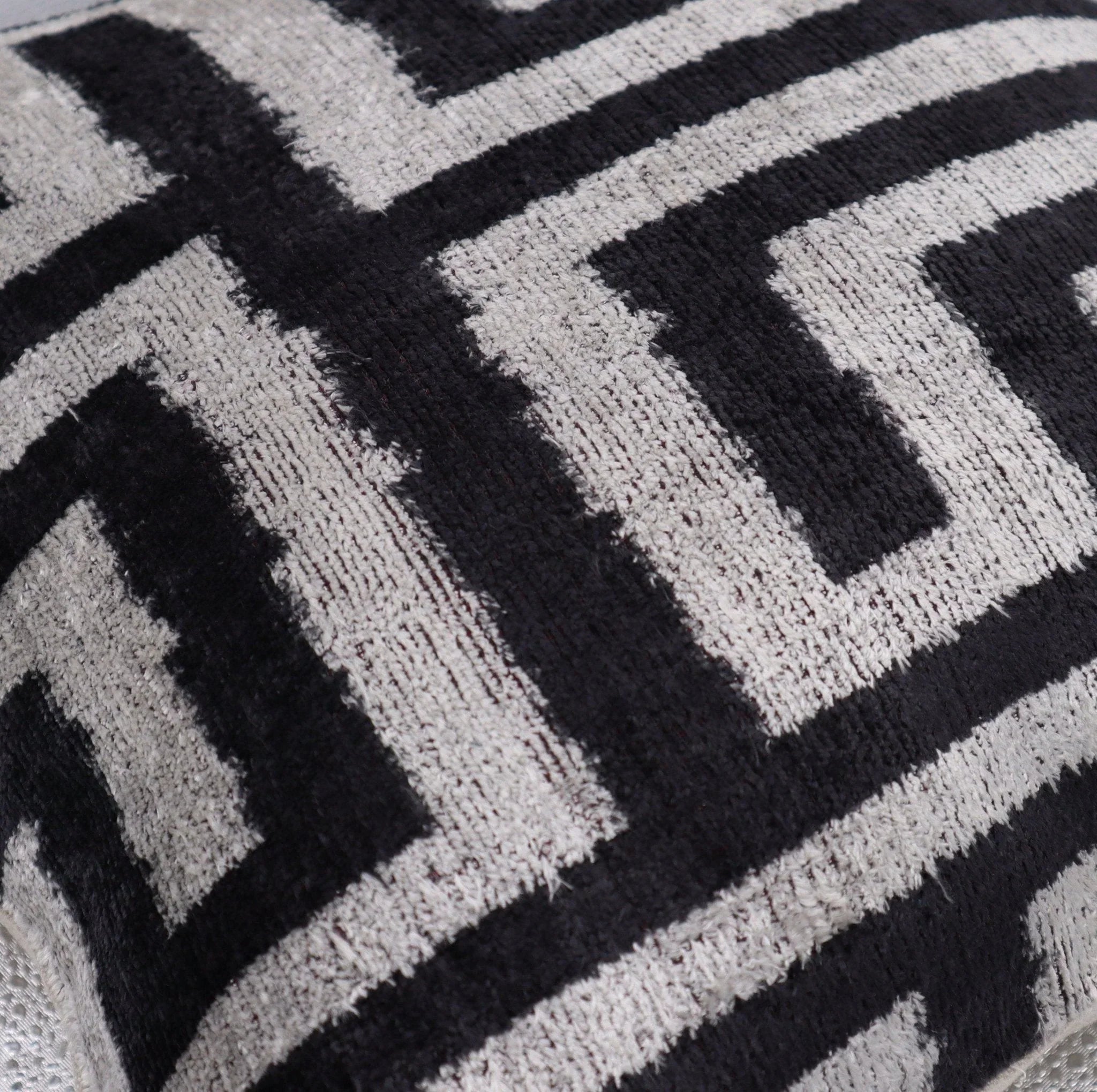 Canvello Black & White Throw Pillows | 16 x 16 in (40 x 40 cm) Canvello