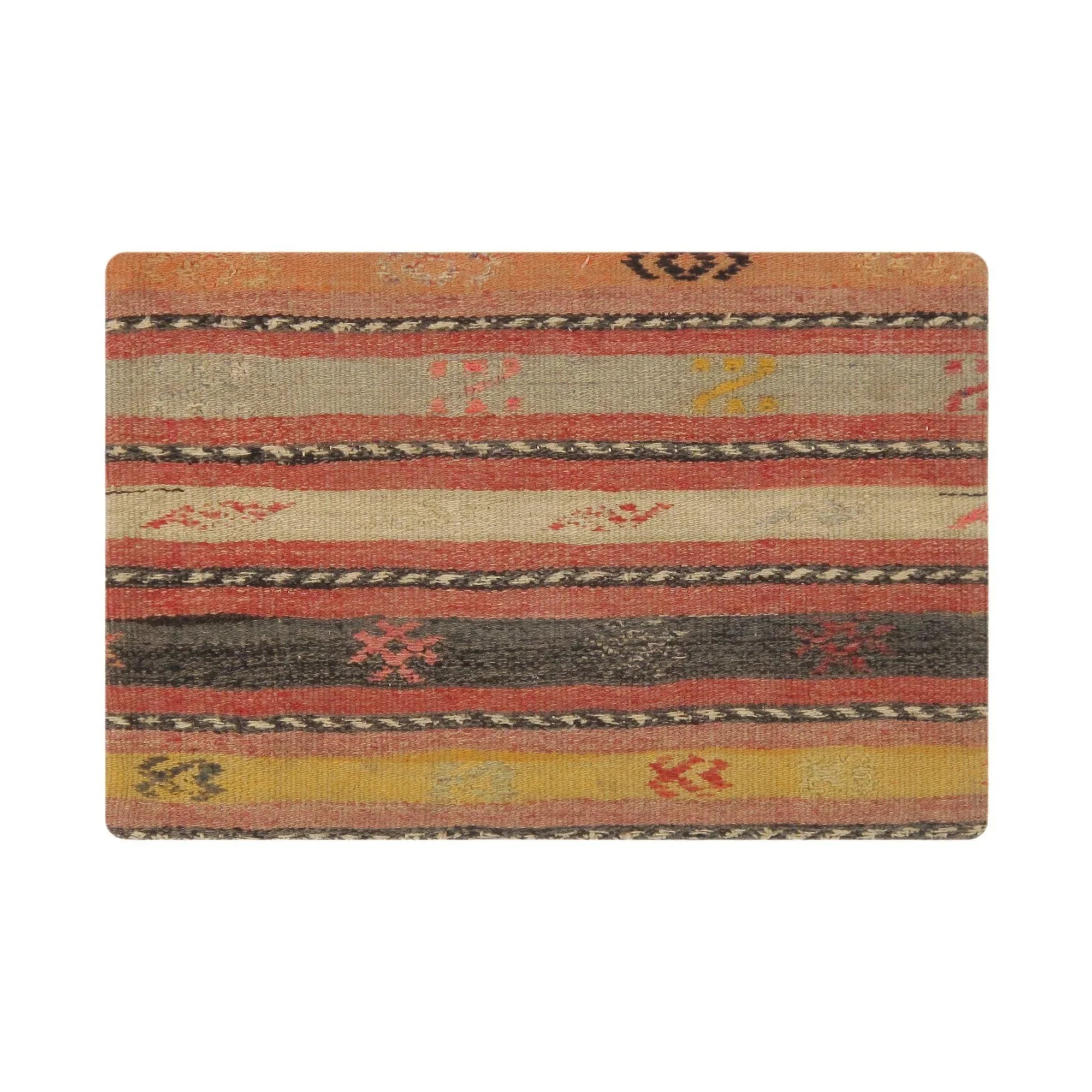 Canvello Canvello Vintage Turkish Kilim Multi Color Accent Pillow Cover - 16" x 24" Canvello