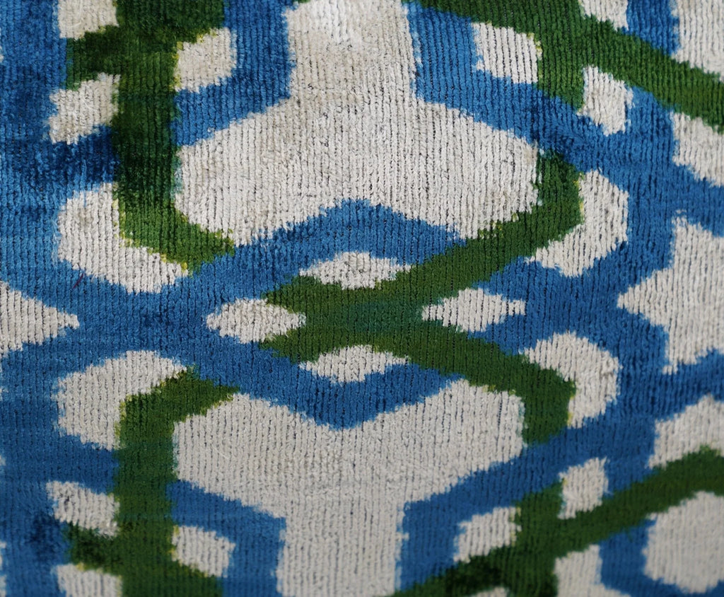 Canvello Contemporary Blue And Green Pillows - 16"X24" Canvello