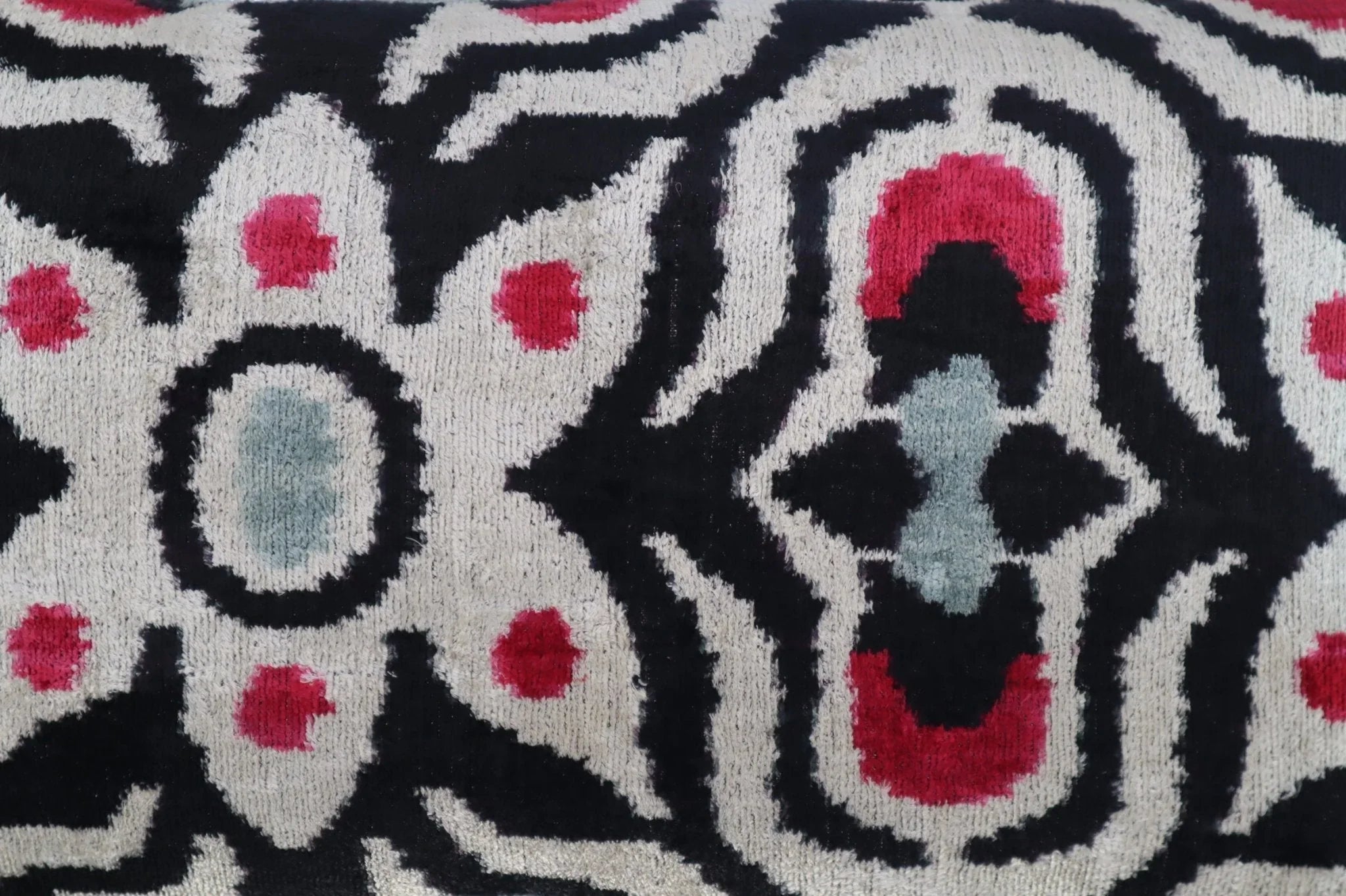 Canvello Decorative Black White Red Geometric Throw Pillow Down Feather Filled - 16x24 in Canvello