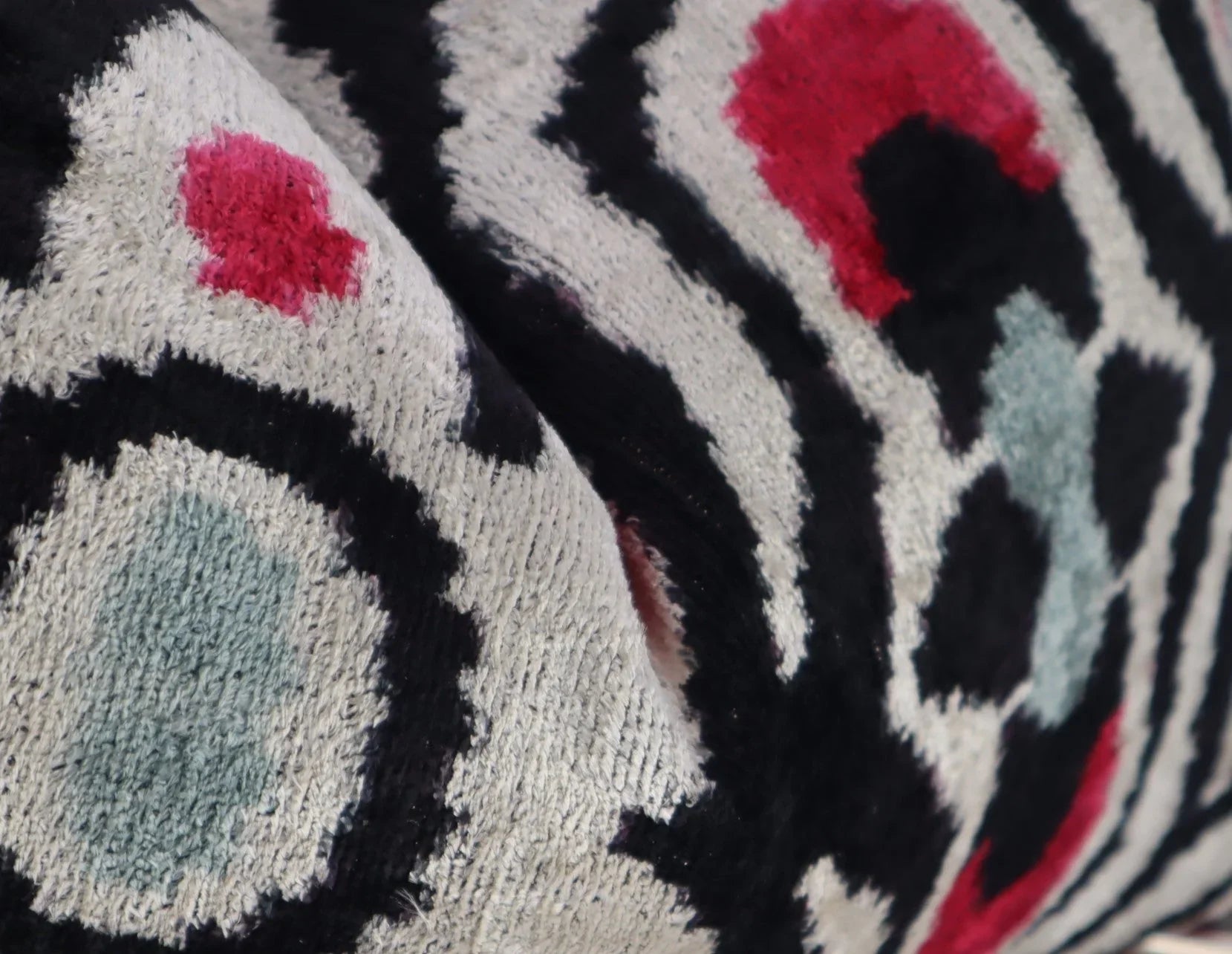 Canvello Decorative Black White Red Geometric Throw Pillow Down Feather Filled - 16x24 in Canvello