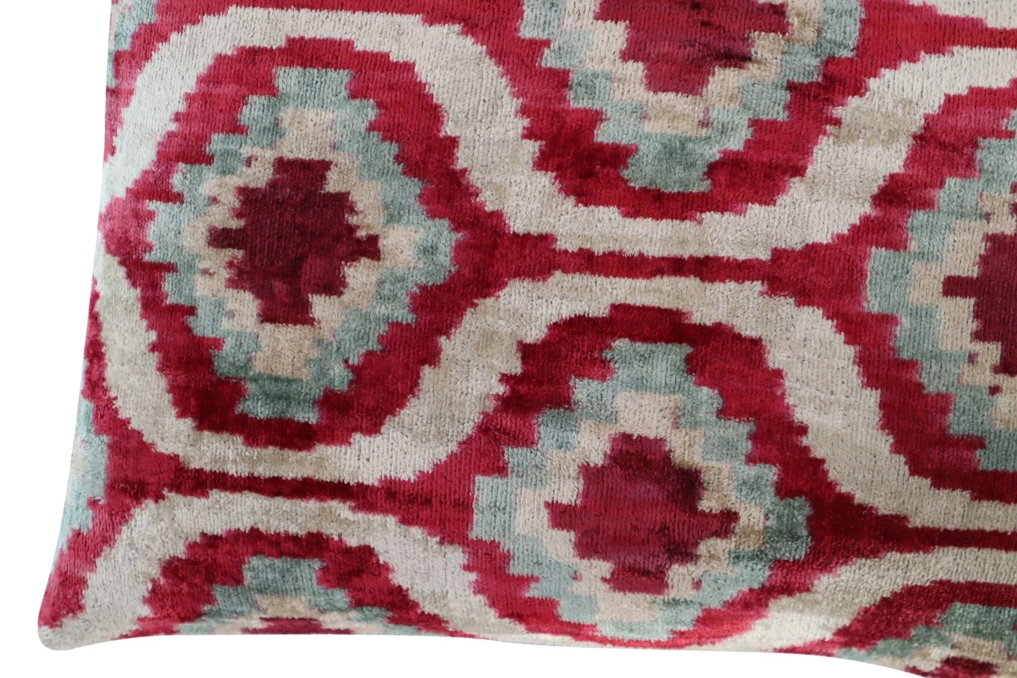 Canvello Decorative Gray Pink Geometric Throw Pillow Down Feather Filled - 16x24 in Canvello